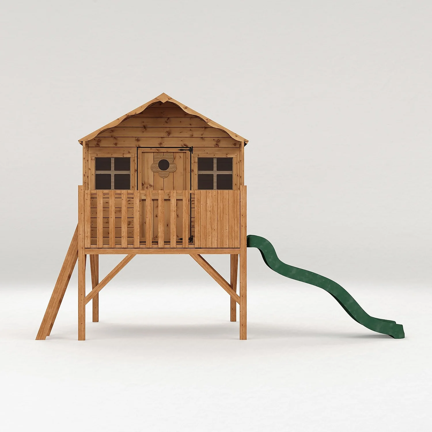 Mercia Honeysuckle Playhouse With Tower And Slide - Image 10