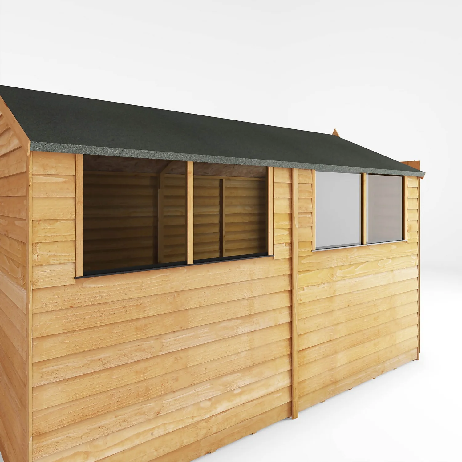 Mercia 10 X 6ft Overlap Double Door Apex Shed - Image 5