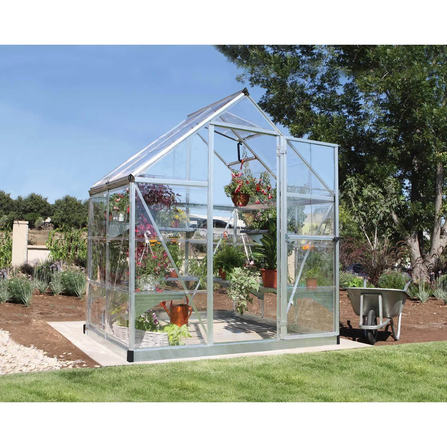 Palram 6 X 4ft Canopia Harmony Greenhouse - Silver