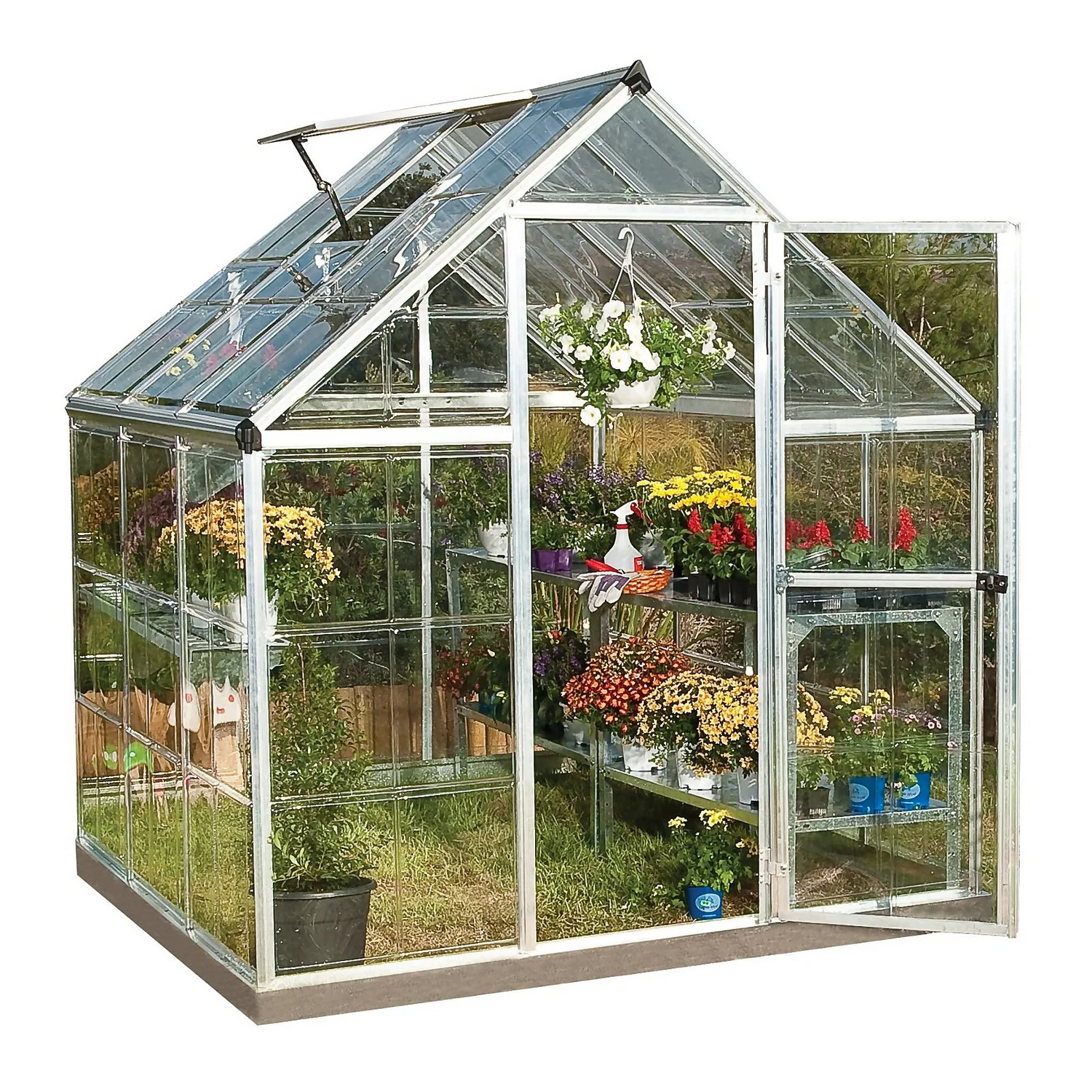 Palram 6 X 6ft Canopia Harmony Greenhouse - Silver