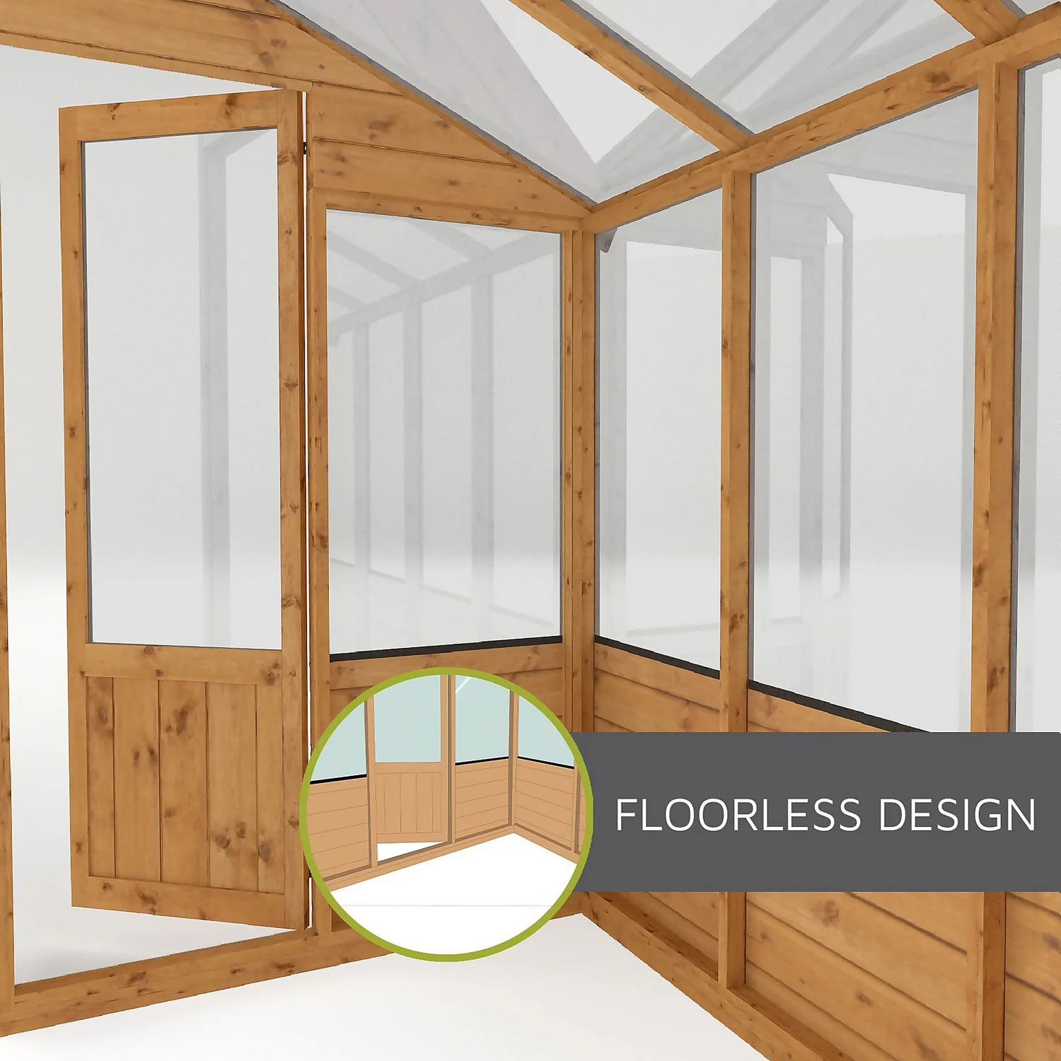 Mercia 10 X 6ft Traditional Apex Greenhouse Combi - Image 9