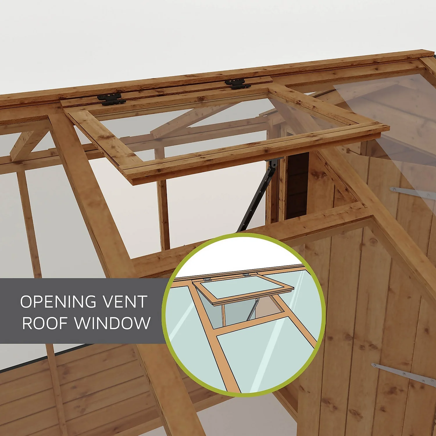 Mercia 10 X 6ft Traditional Apex Greenhouse Combi - Image 8