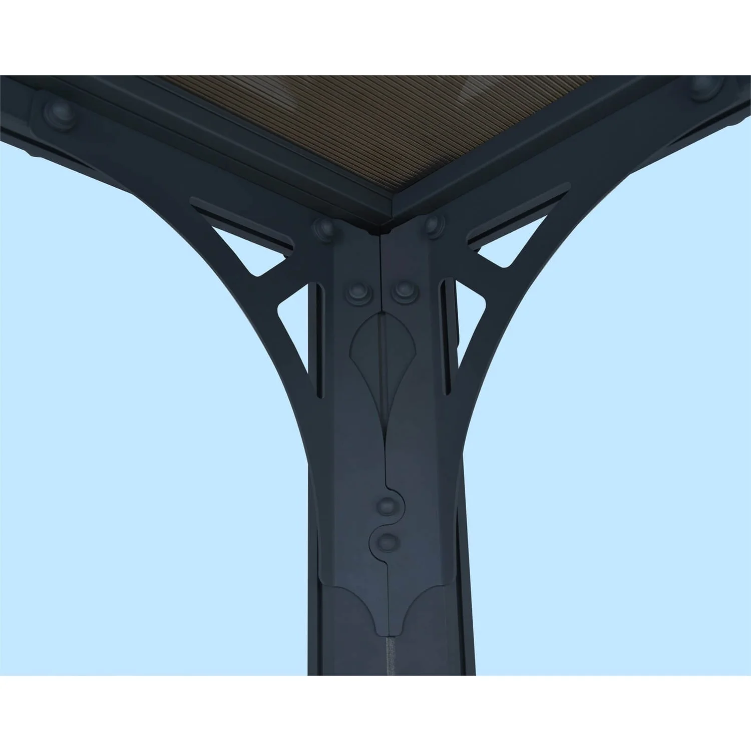 Palram - Canopia Milano 3000 Garden Gazebo Grey Bronze - Image 3