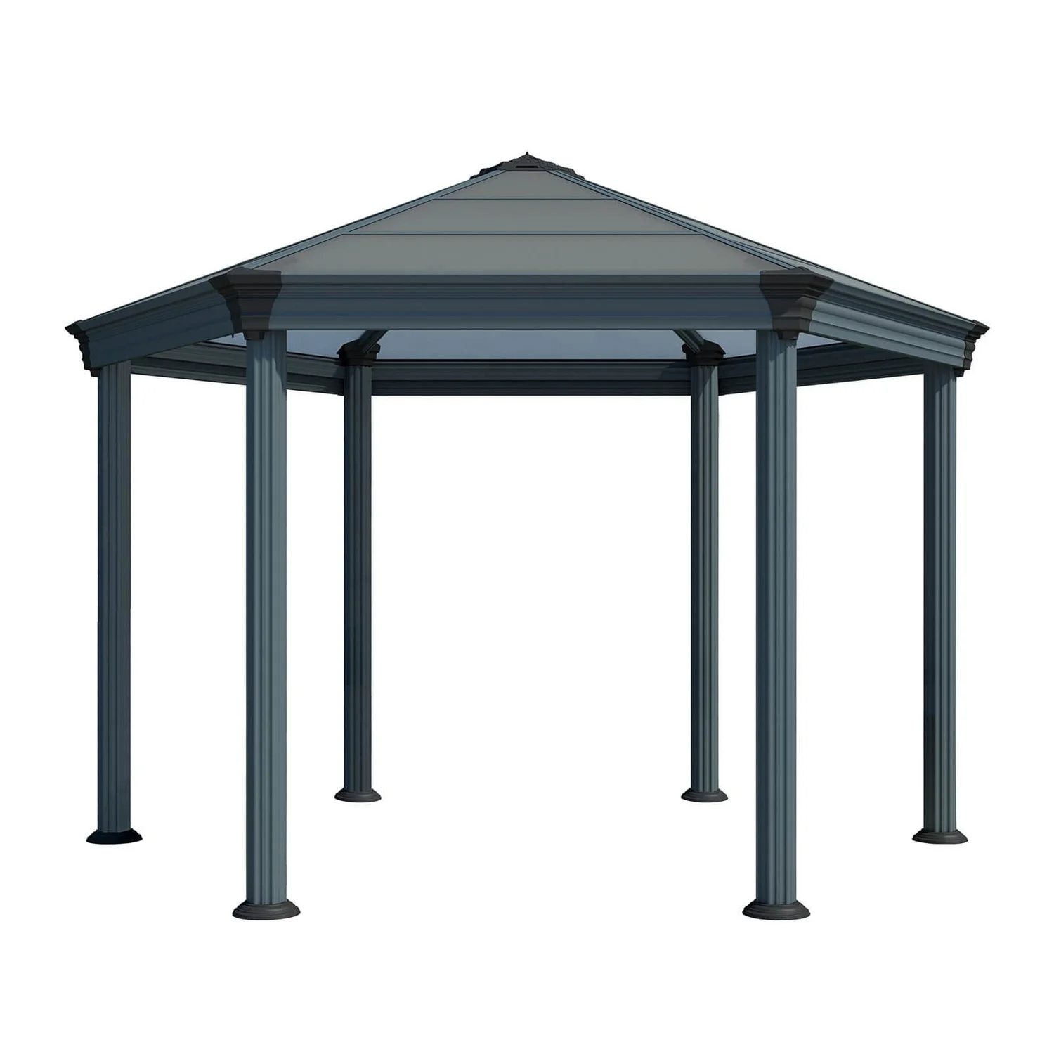 Palram - Canopia Roma Hexagonal Garden Gazebo Grey - Image 2