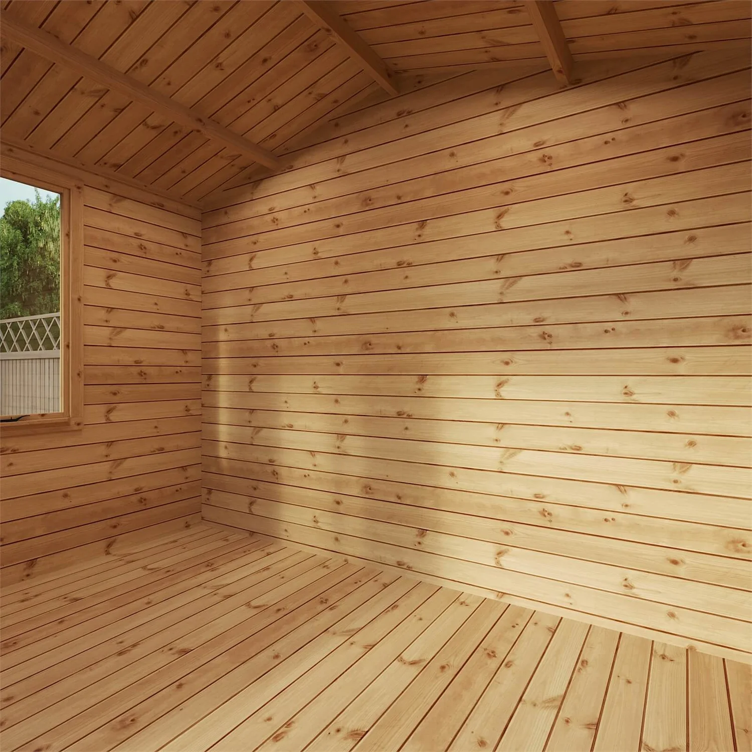 Mercia (Installation Included) 3x3.3m Sherwood 19mm Log Cabin - Image 7