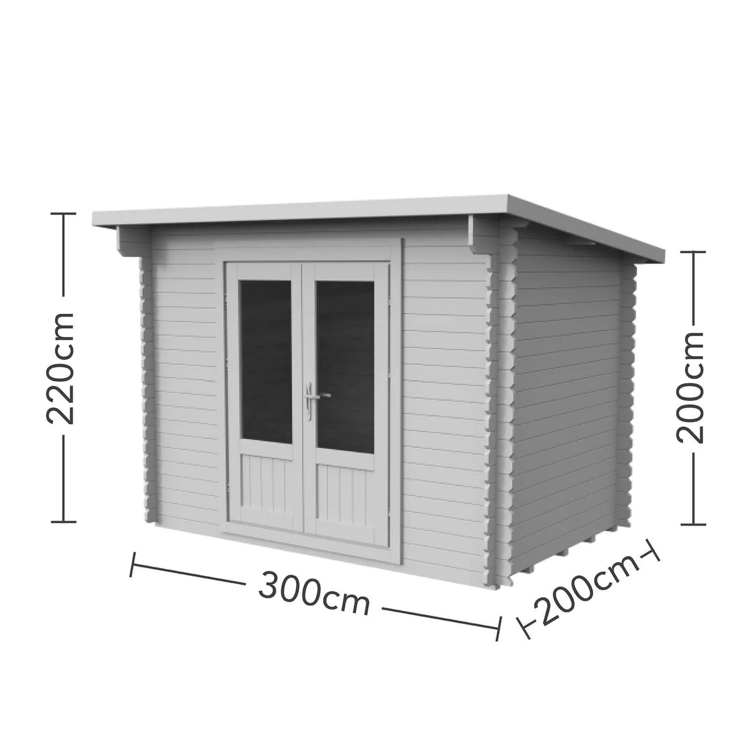 Harwood 3.0m X 2.0m Log Cabin 24kg Felt No Underlay - Image 6