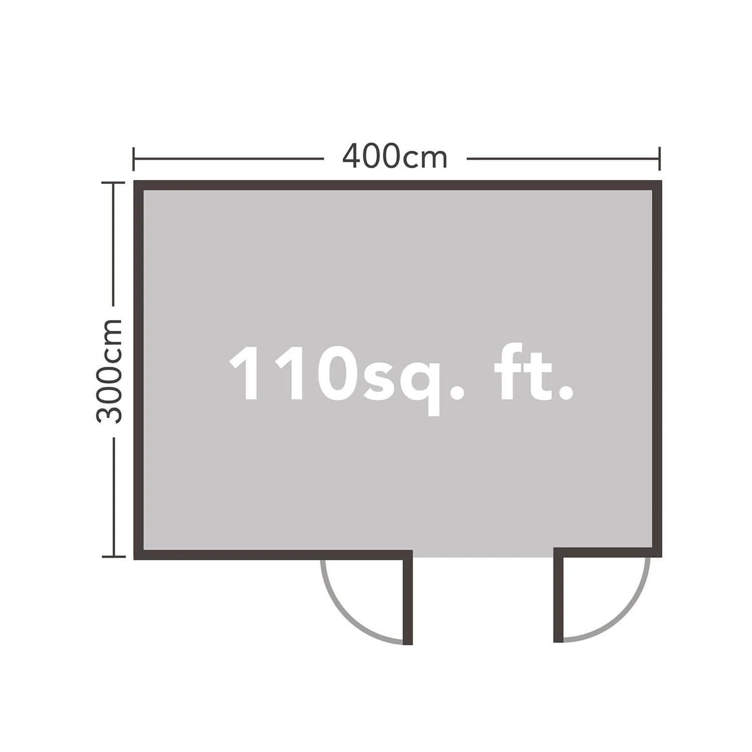 Chiltern 4.0m X 3.0m Log Cabin Single Glazed 24kg Felt, Plus Underlay - Image 8
