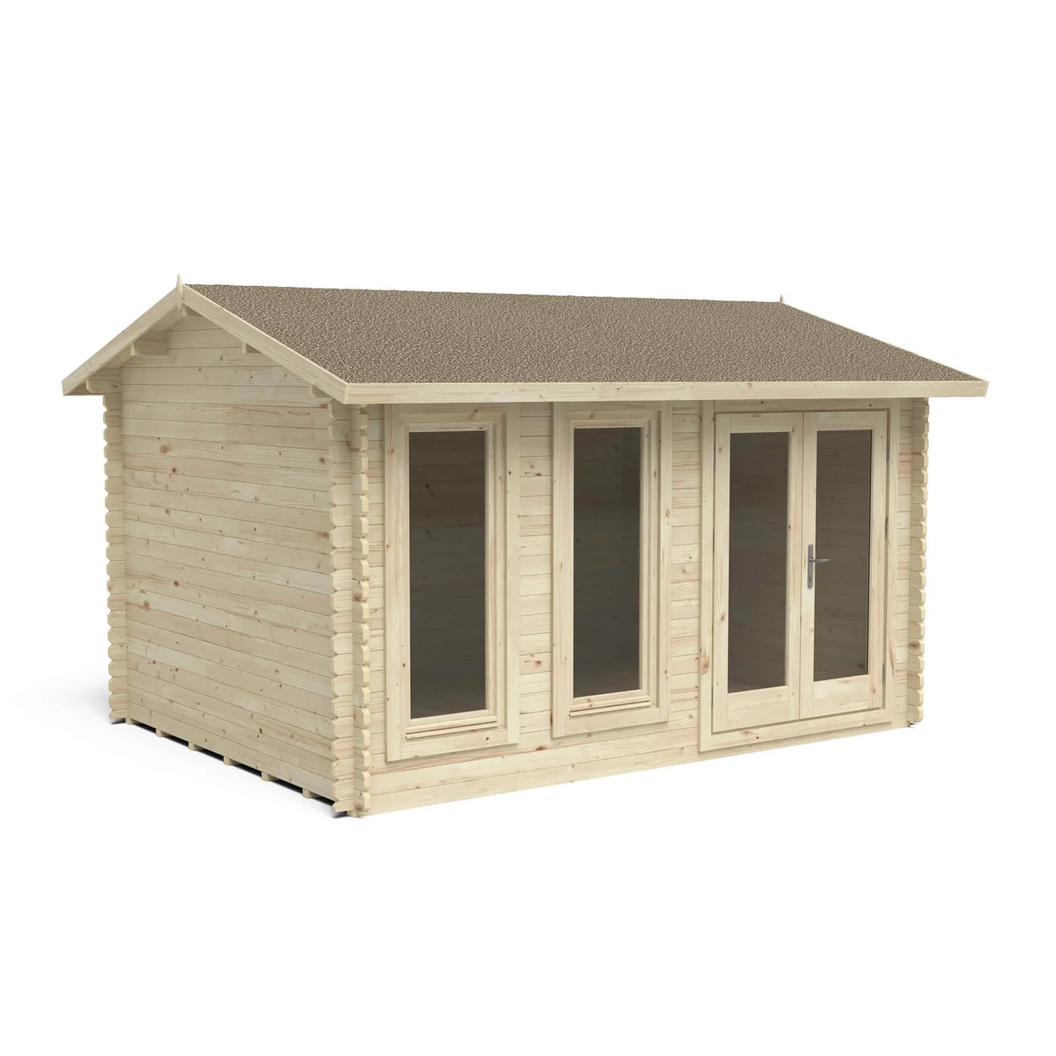Chiltern 4.0m X 3.0m Log Cabin Single Glazed 24kg Felt, Plus Underlay - Image 2