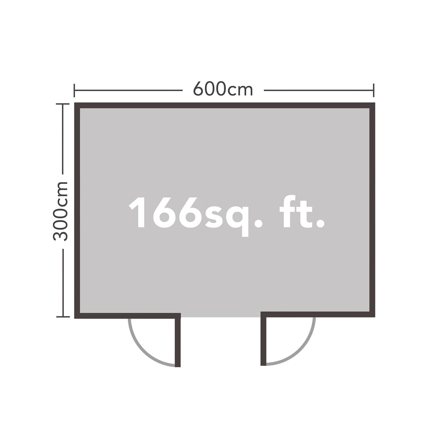 Forest Arley 6.0m X 3.0m Cabin Double Glazed 34kg Polyester Felt, Plus Underlay - Image 6