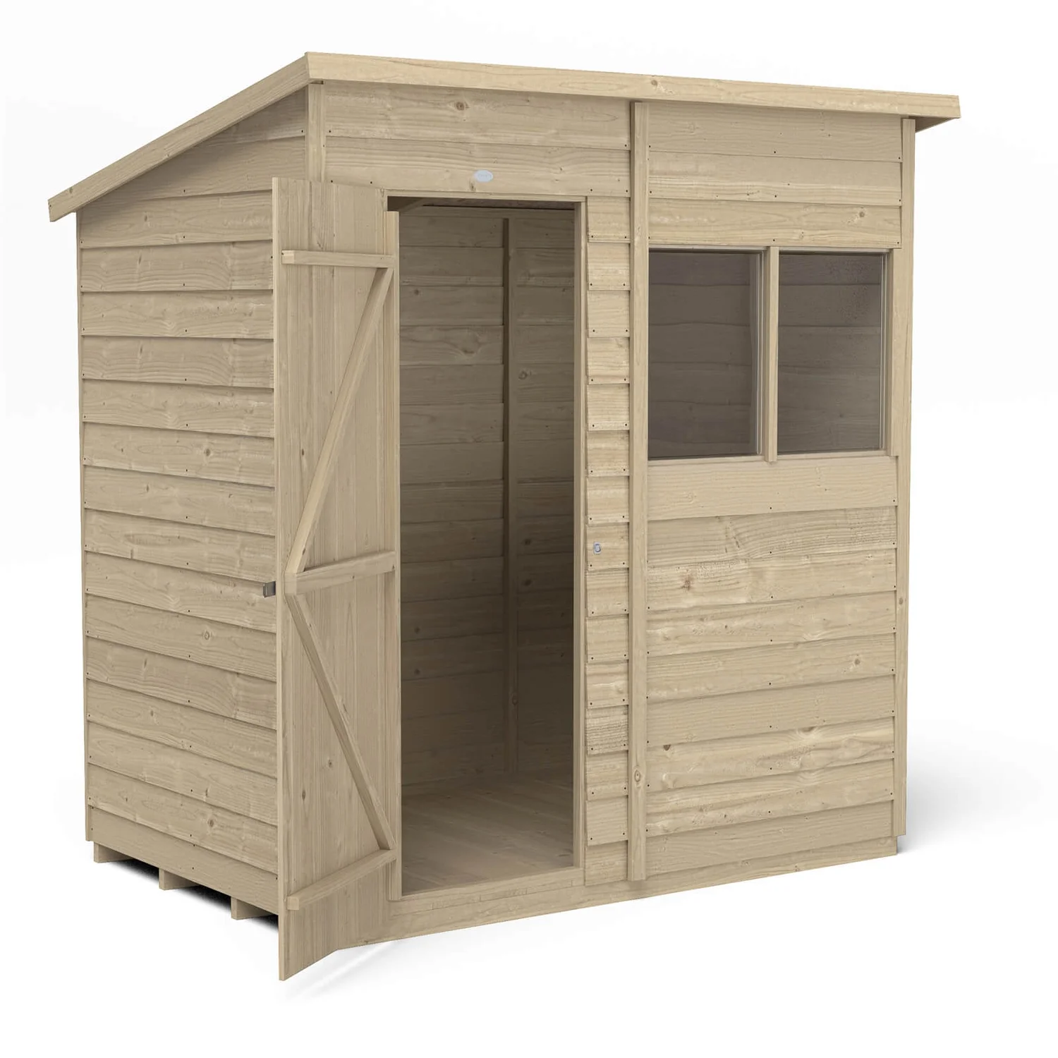 Forest 6 X 4ft Overlap Pressure Treated Pent Shed - Image 4