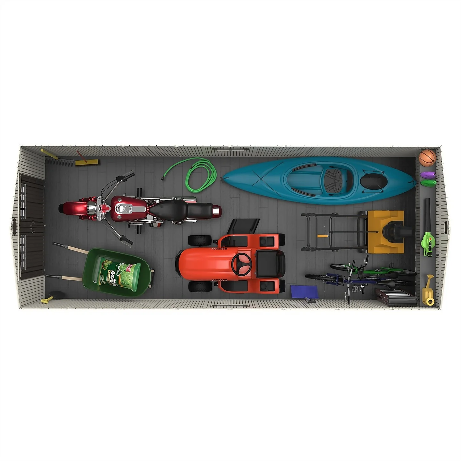 Lifetime 8 X 20 Ft Outdoor Storage Shed - Image 6