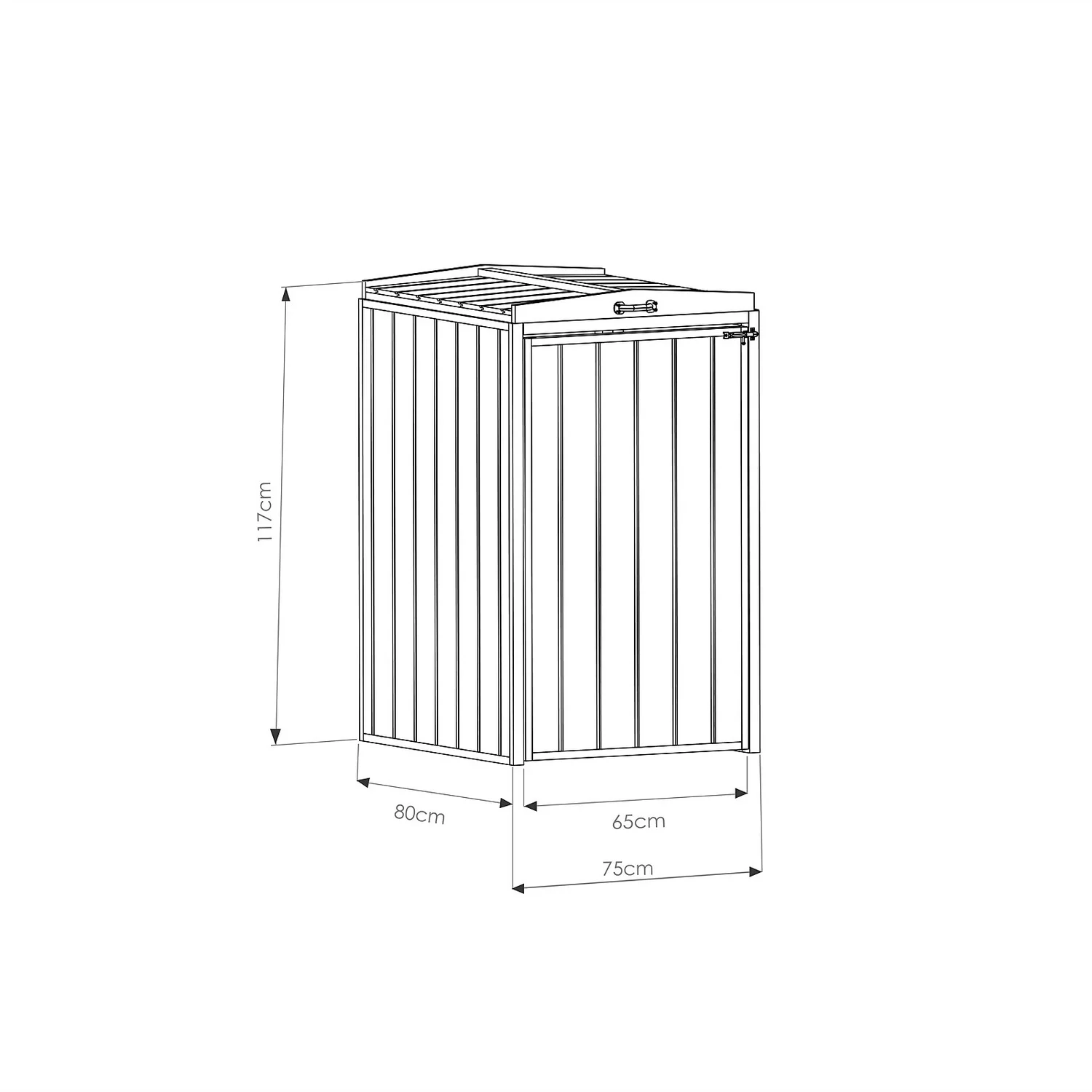 Mercia Single Bin Store - Image 7