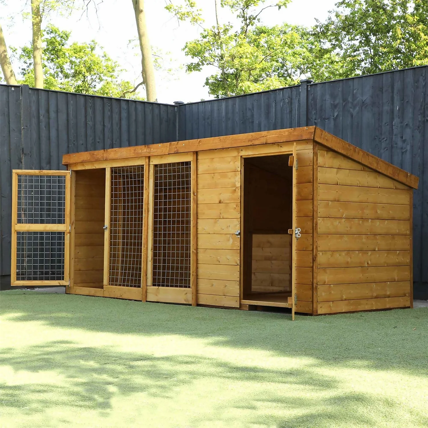 Mercia 10 X 4 Dog Kennel & Run (Installed) - Image 3
