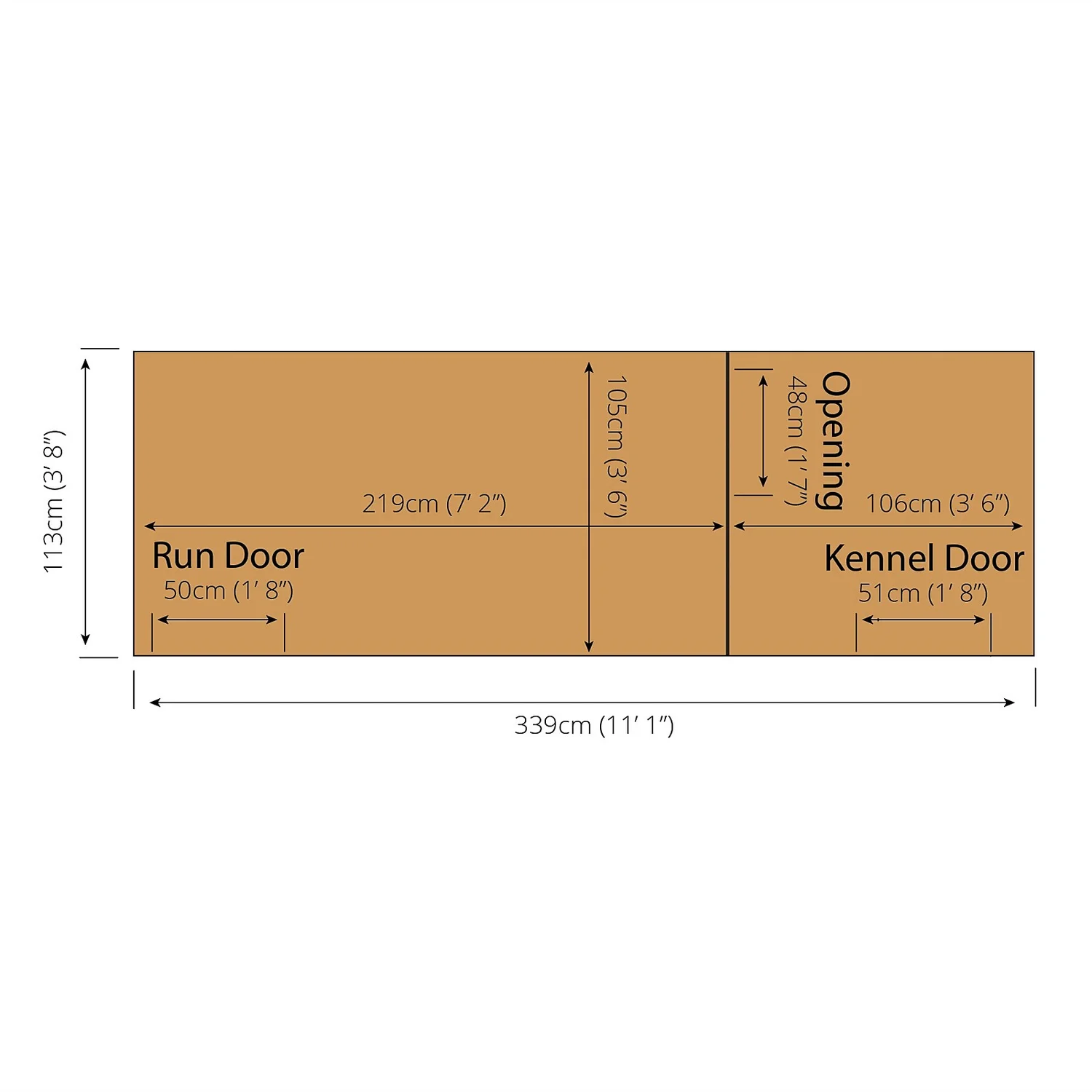 Mercia 12 X 4 Dog Kennel & Run (Installed) - Image 9
