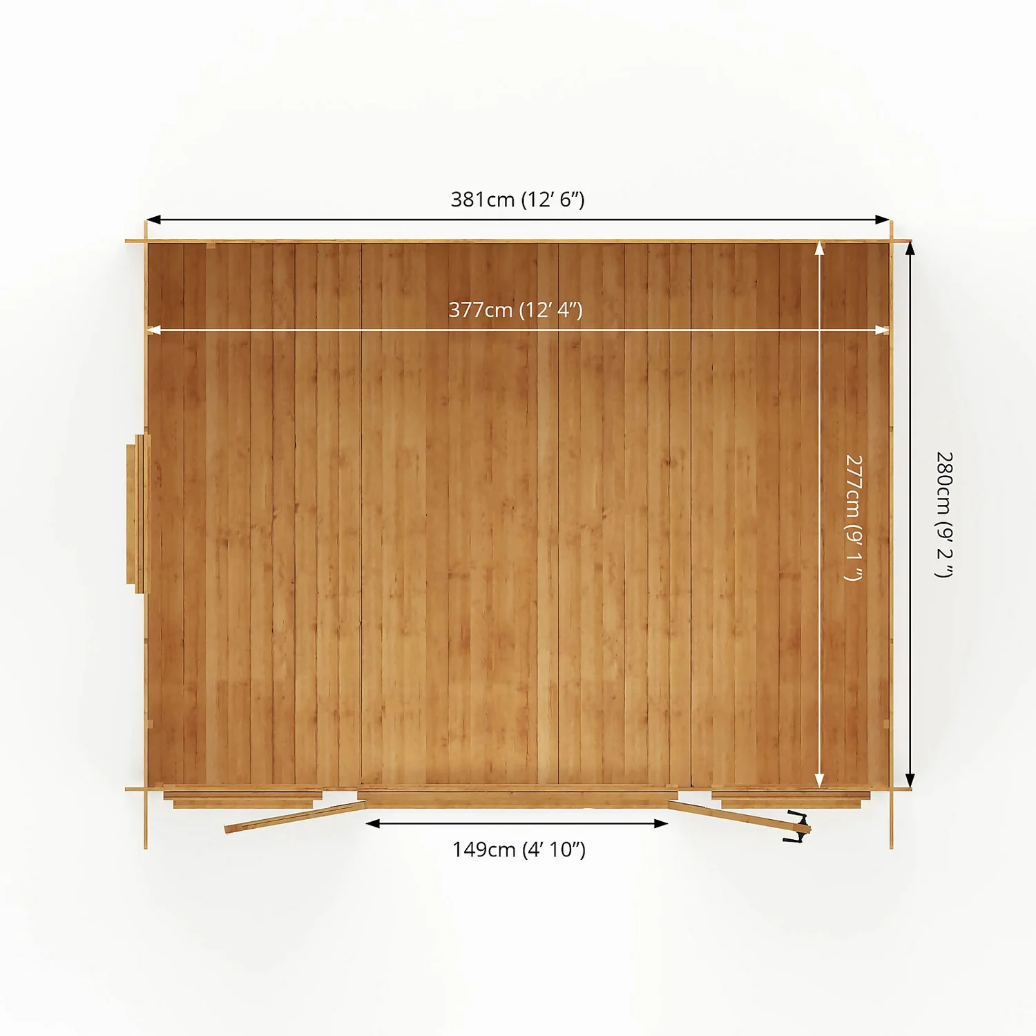 Mercia 4 X 3m 19mm Log Cabin (Installed) - Image 10