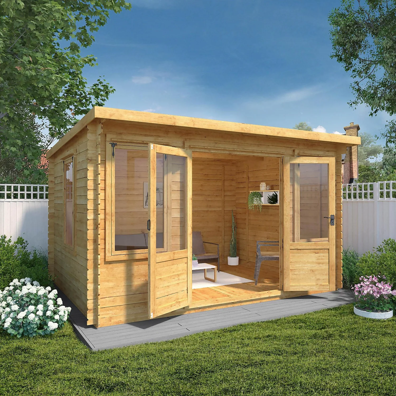 Mercia 4 X 3m 19mm Log Cabin (Installed) - Image 2