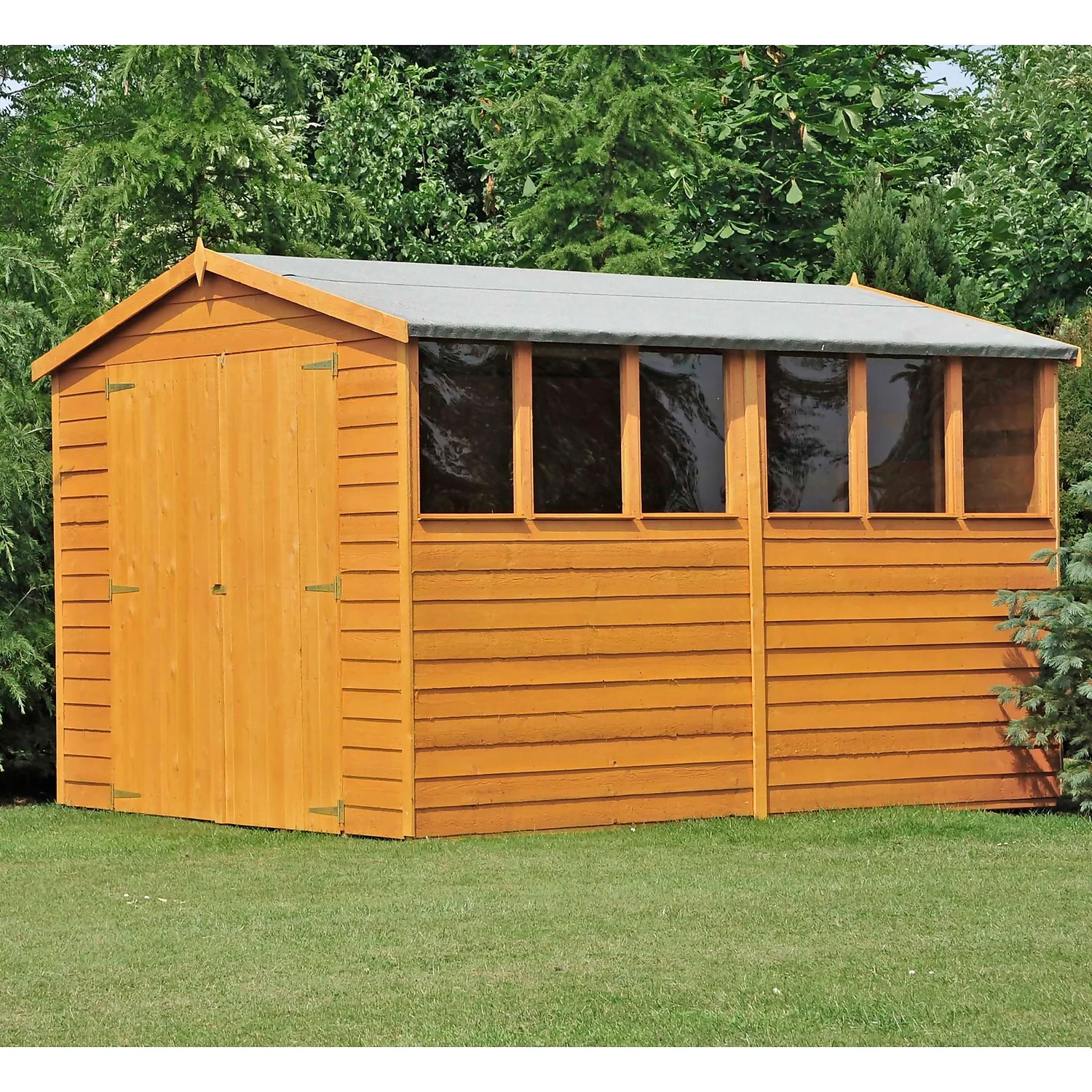 Shire 10 X 8ft Shed Overlap Double Door - Image 2