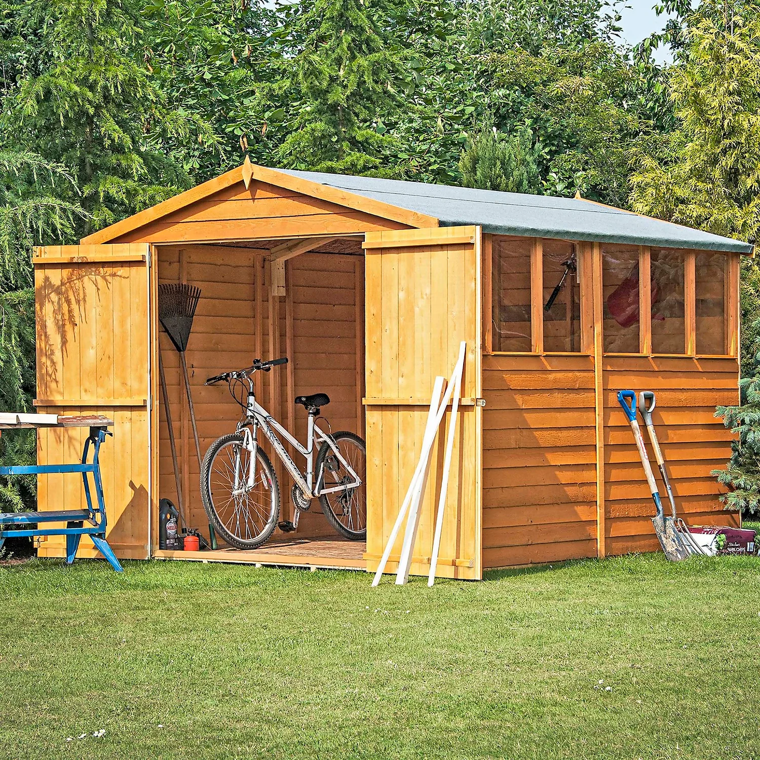 Shire 10 X 8ft Shed Overlap Double Door - Image 3