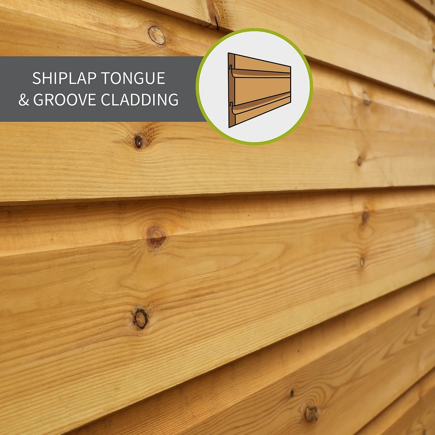 Mercia 12ft X 6ft Premium Shiplap Pent Shed - Image 4