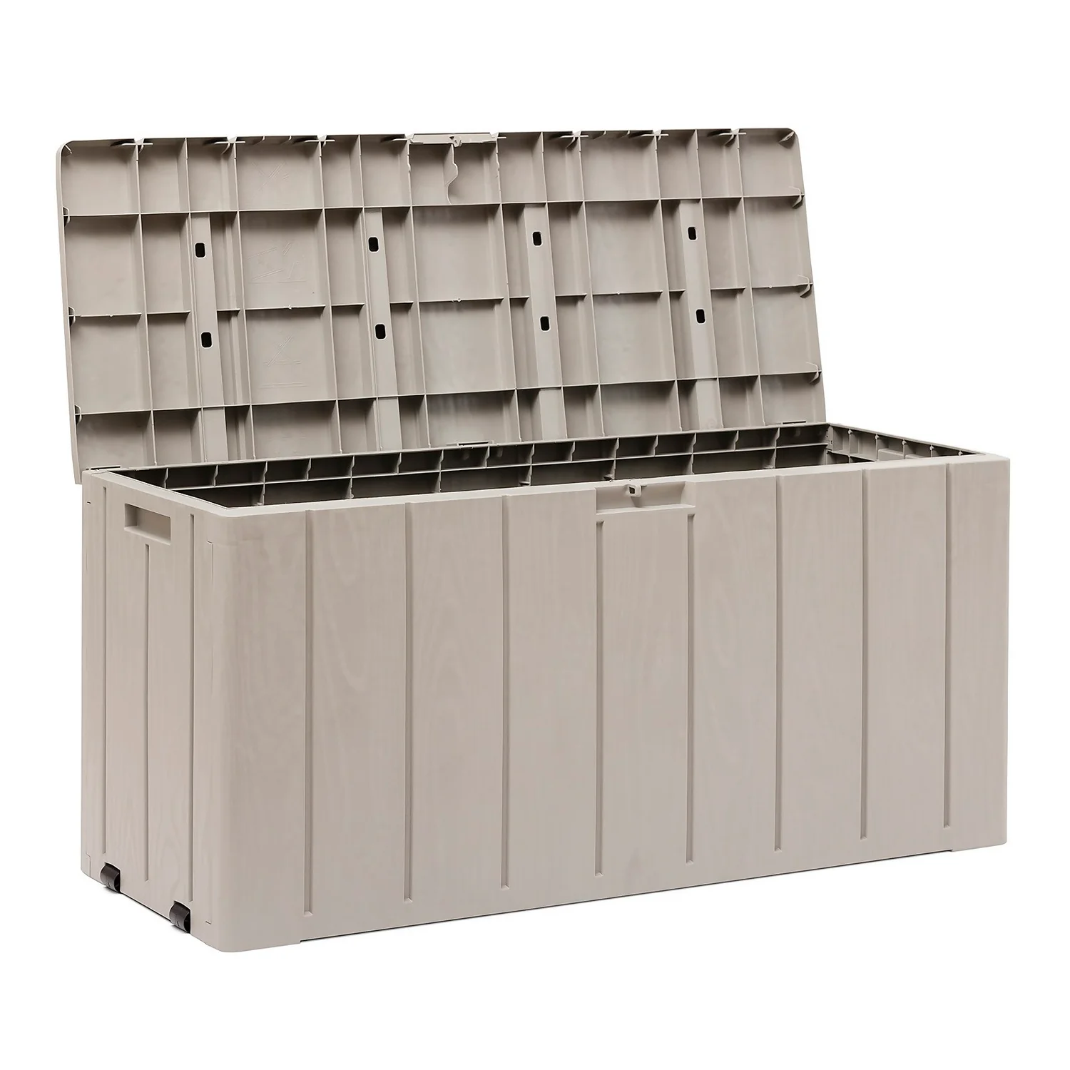 Toomax Bravo Garden Storage Box 270L - Warm Grey - Image 2